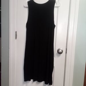 Elegant Black Sleeveless Midi Dress Lagan Look Look Event Capsule